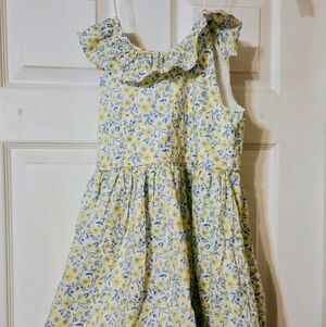 Tommy Bahama Yellow and Blue Floral Kids Dress